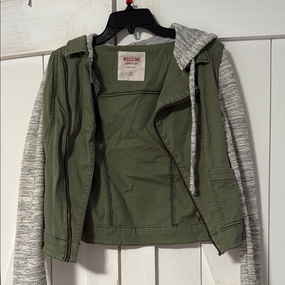 Mossimo Supply Co. Green and Gray Utility Jacket